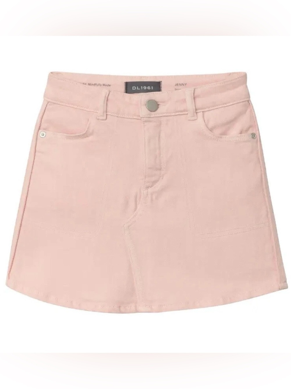 DL1961 Pastel Pink Denim A-Line Mini Skirt size 6